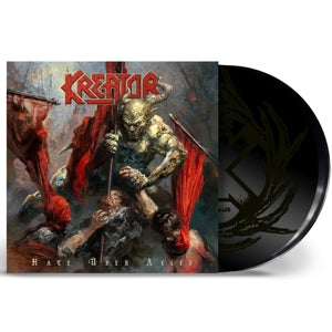 KREATOR - HATE ÜBER ALLES  2LP, Etched TRIFOLD SOLID BLACK