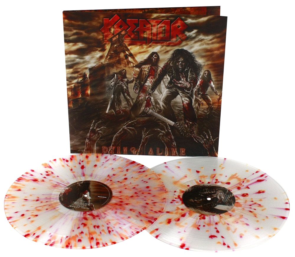 Kreator – Dying Alive    2LP       Clear Red Orange Splatter Vinyl