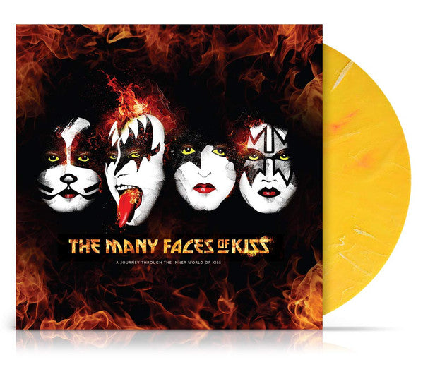 Various – The Many Faces Of KISS: A Journey Through The Inner World Of KISS  2LP, Yellow Vinyl