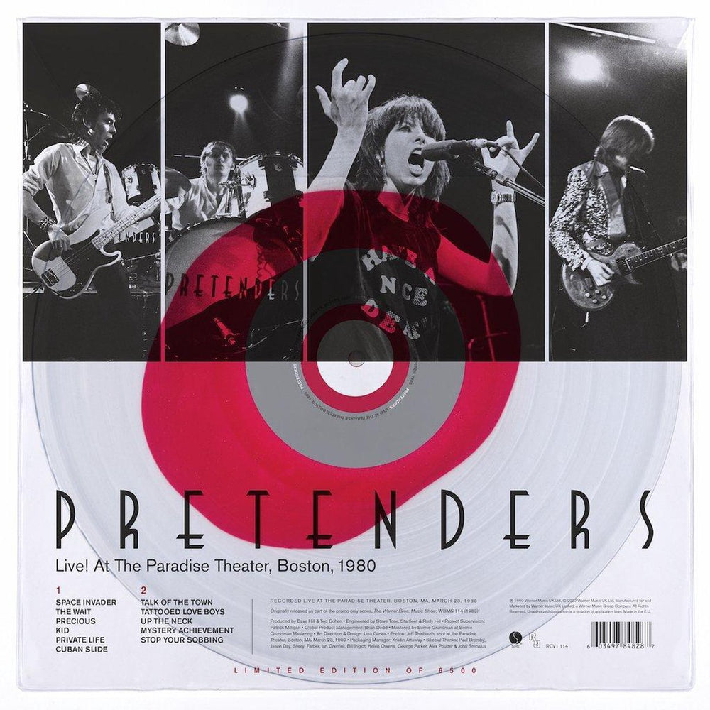PRETENDERS LIVE! AT THE PARADISE THEATER, BOSTON 1980 RSD Coloured Vinyl