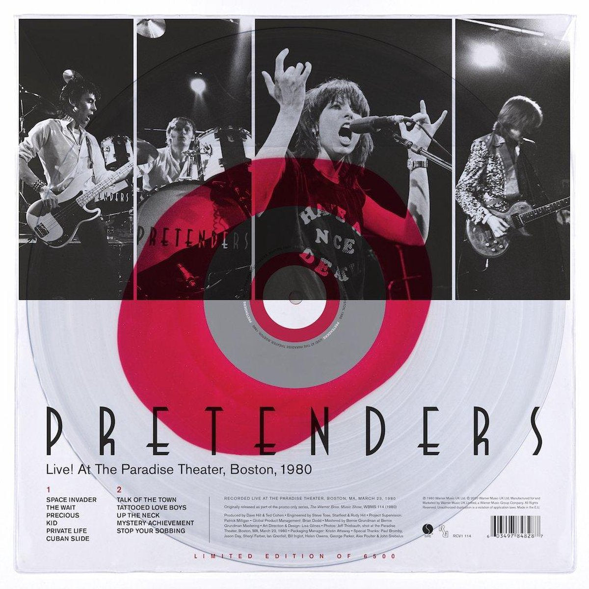 PRETENDERS LIVE! AT THE PARADISE THEATER, BOSTON 1980 RSD Coloured Vinyl