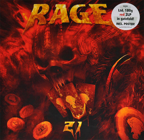 Rage  ‎– 21      2LP Red Vinyl