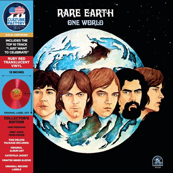 Rare Earth – One World  Red Vinyl