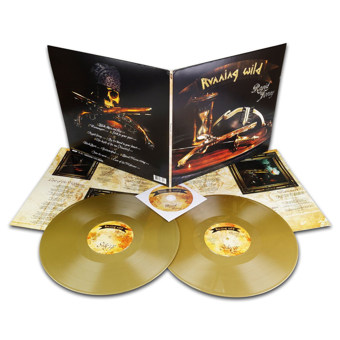 Running Wild ‎– Rapid Foray 2LP Gold Vinyl /CD