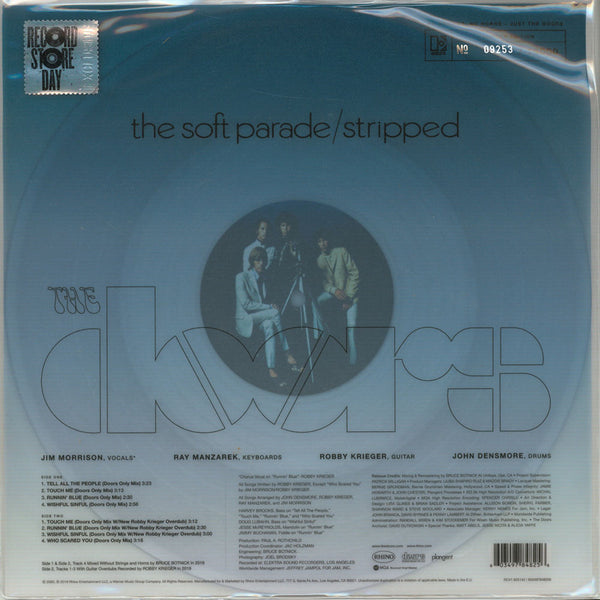 The Doors – The Soft Parade / Stripped  Clear Vinyl, RSD 2020 Exclusive