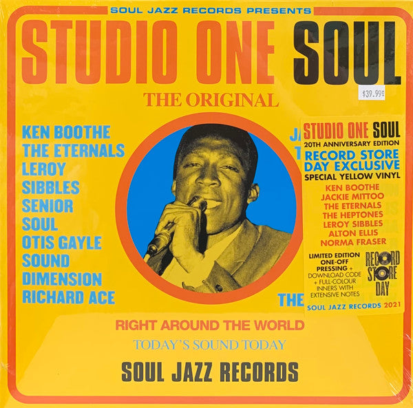 Various – Studio One Soul  2LP, Yellow Vinyl, RSD 2021