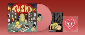 TUSKY - WHAT'S FOR DINNER?  Candy Pink Lp W/ Flexi + Comic Book
