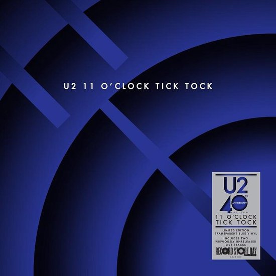 U2 -11 O'Clock Tick Tock RSD 12'' Blue vinyl