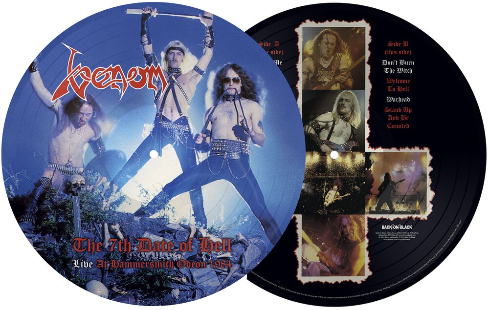 Venom – The 7th Date Of Hell-Live At Hammersmith Odeon Picture Disc