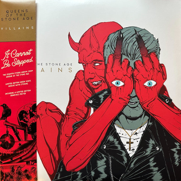 Queens Of The Stone Age – Villains  Leaf Green Vinyl, With Etched D-Side And Poster