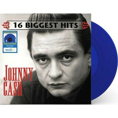 Johnny Cash – 16 Biggest Hits Walmart BLUE  Coloured Vinyl
