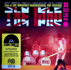 Who - A Quick Live One  RSD Coloured Vinyl